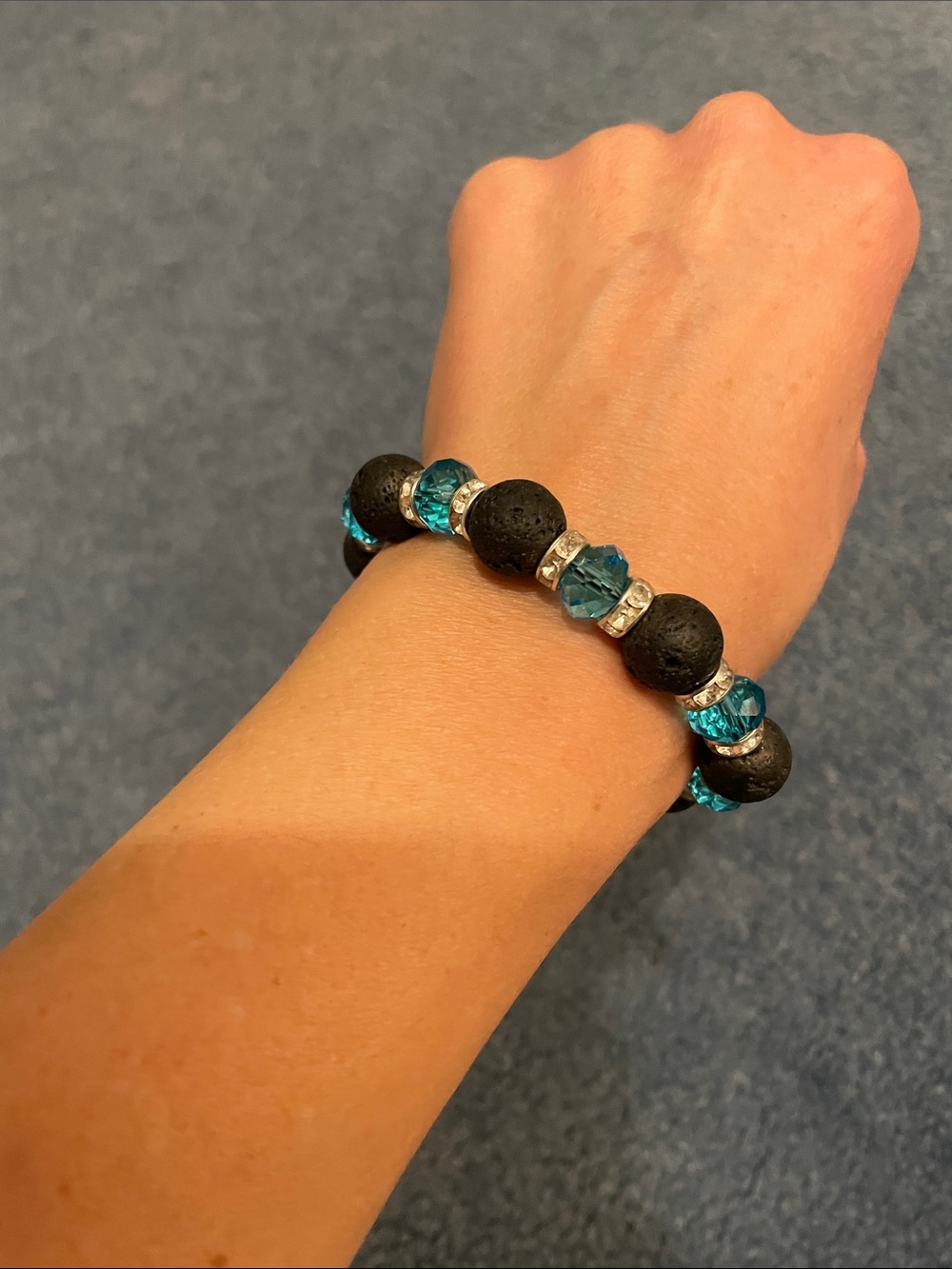 Italian Lava Beaded bracelet